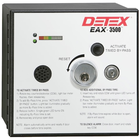 Detex Detex Security Alarm - Wired - 24 V AC - 100 dB - Audible - Surface Mount EAX-3500